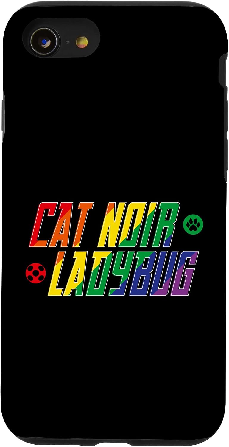 iPhone 12 mini Miraculous Ladybug Rainbow Collection Cat Noir & Ladybug Case