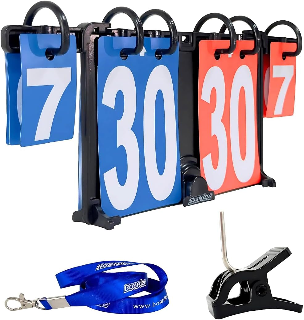 Scoring Board – Wearable & Attachable Manual Cornhole Scoreboard - Score Keeper for Beach Volleyball, Tennis, Ping Pong – Weatherproof Portable Scoreboard for Easy Scoring