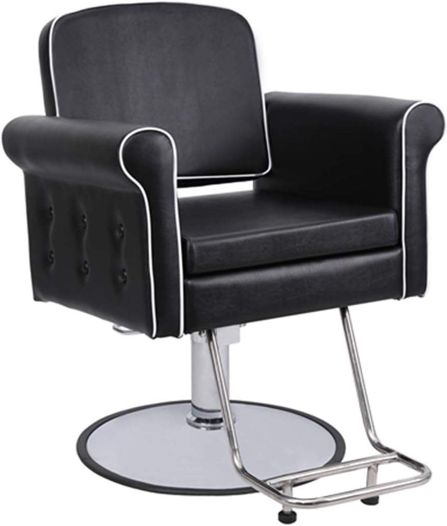 Funnylife Round Base Black Vintage Shampoo Styling Salon Beauty Chair