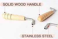 Vista 3 de Llave de afinación universal en forma de L para lira, arpa y otros pequeños instrumentos de cuerda - Afinación fácil y precisa