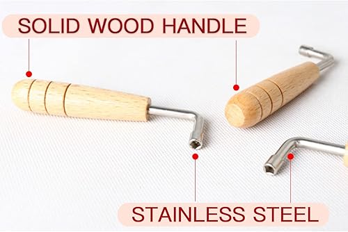 Miniatura 3 de Llave de afinación universal en forma de L para arpa de lira y otros instrumentos de cuerda pequeños, afinación fácil y precisa