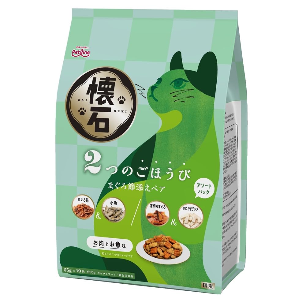 Amazon | ペットライン 懐石 2つのごほうび まぐろ節添えペア キャット