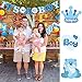 Tinksky 30pcs IT'S A BOY Banner Boy Baby Shower Dizzy Danglers Spiral Hanging Decoration for Parties (1Banner + 20Dizzy Danglers + 10Cards)