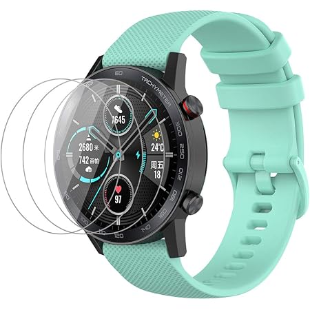 NOKOER Cinturini per Honor Magic Watch 2 46mm, [2 in 1] TPU Silicone  Cinturino + 3 Pezzi Pellicola Protettiva, [Resistente all'Usura]  [Traspirante] per Honor Magic Watch 2 46mm - Blu : Amazon.it: Elettronica