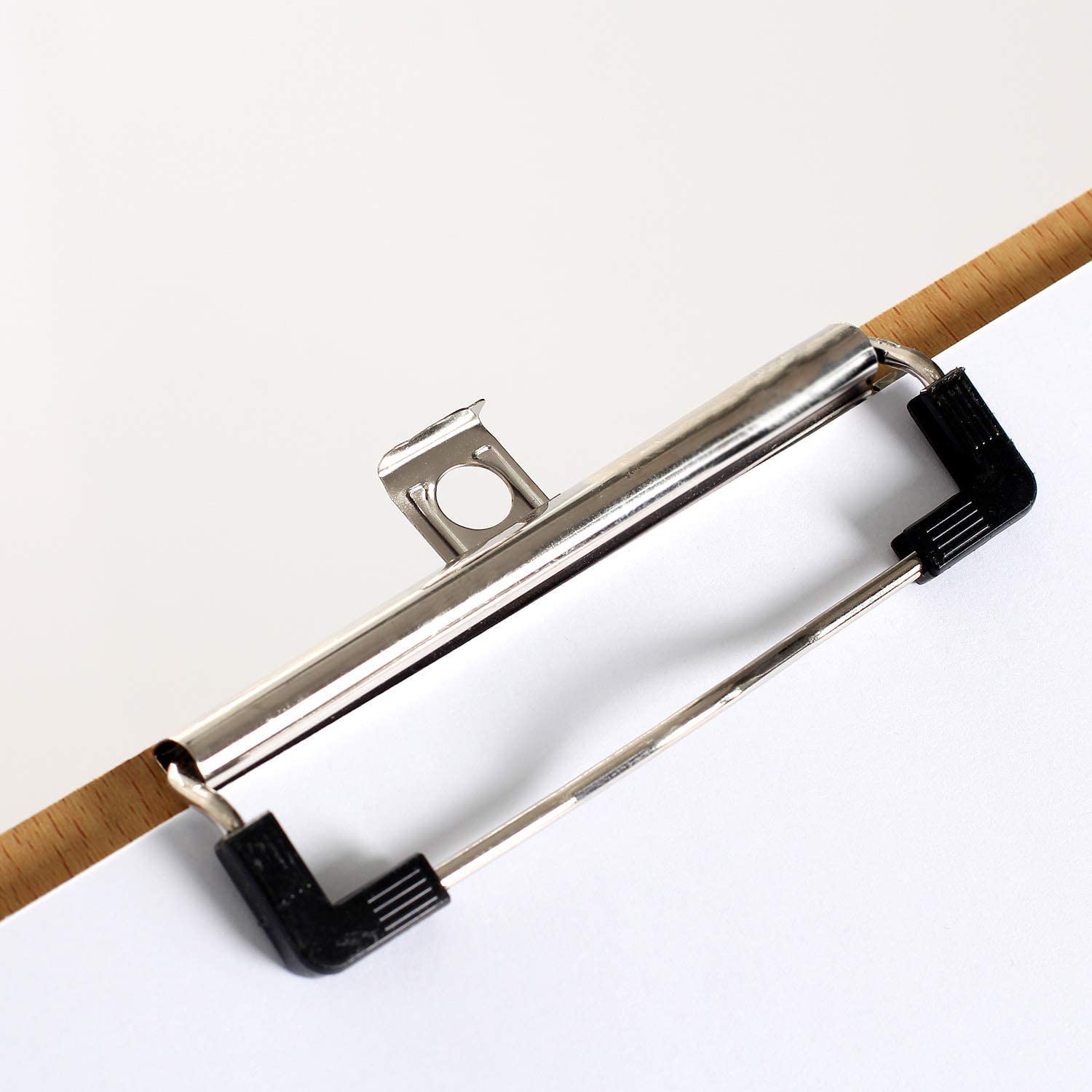 6er Klemmbrett A3 Hoch aus Hartholz extra dick 4mm, mit Aufhängeose, Gummierter Metalklemme, Skizzenblock Schreibbrett Clipboard, Qualität Holz Faserplatte, Zwischenablage Schreibblock TKD8009-A3-6X