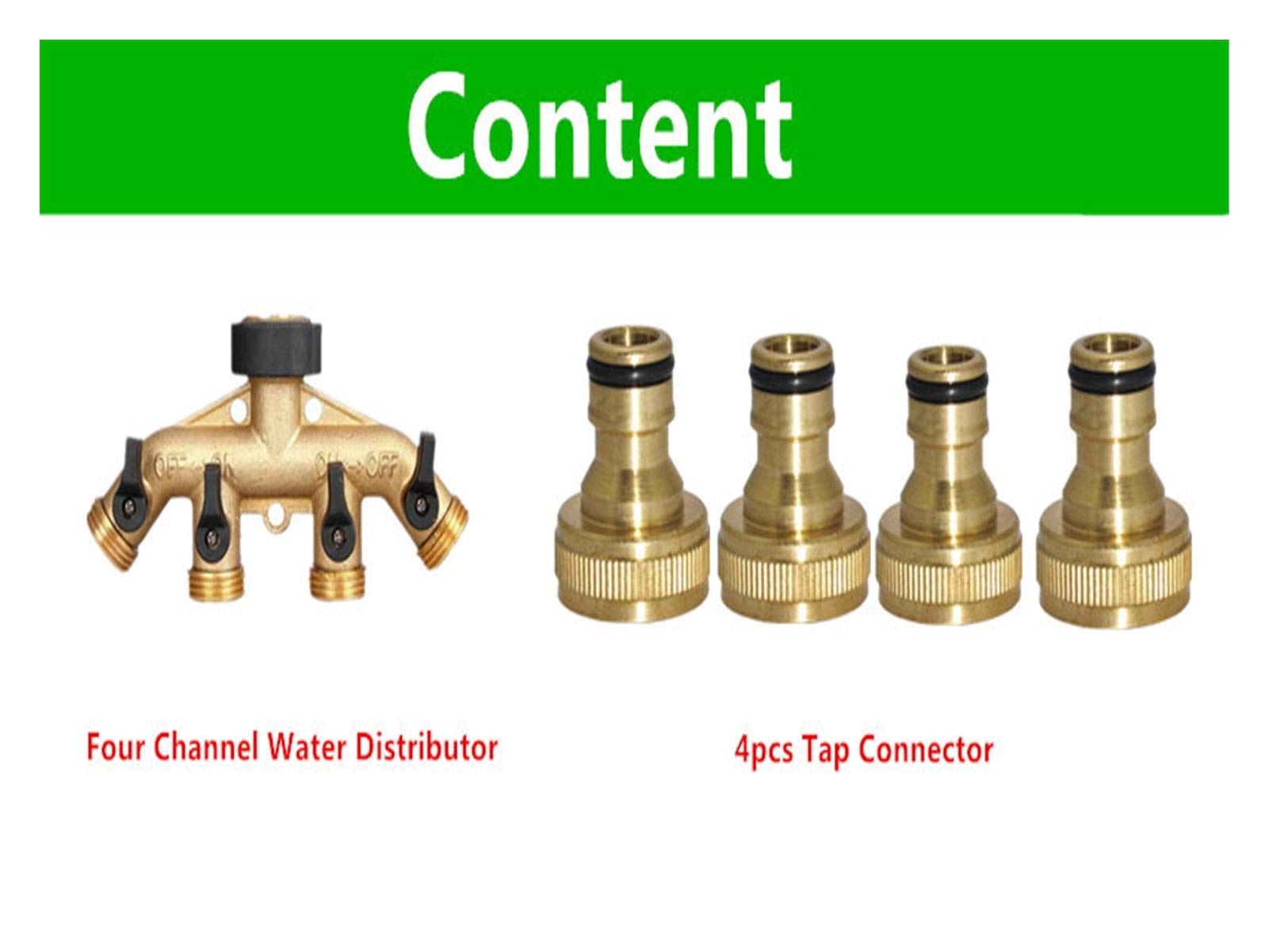 Accesorios de tubería latón, Accesorios Grifo Manguera 4 vías, colector válvula, Divisor, adaptadores, 1 Pieza, reparación Distribuidor Agua