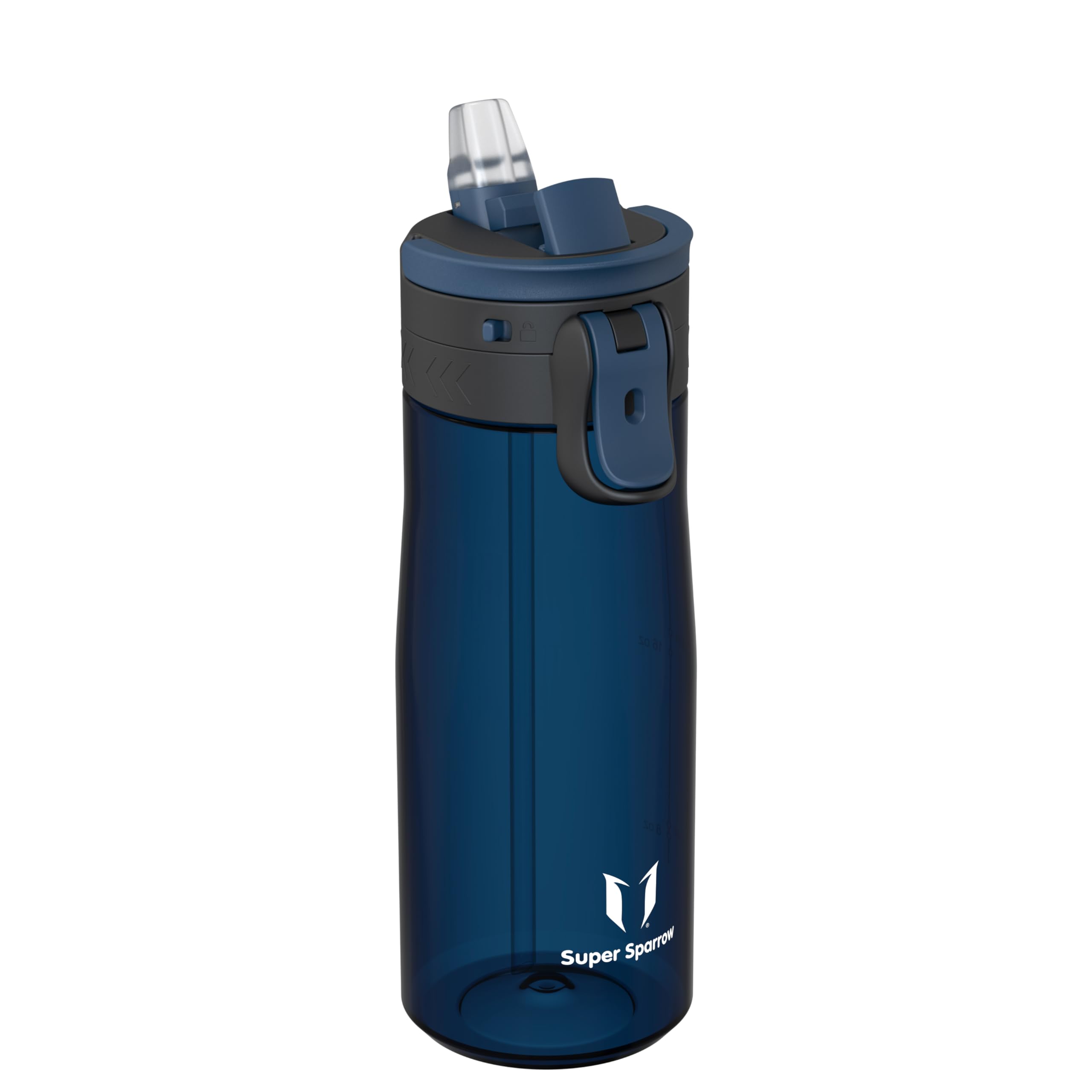 Sparrow Borraccia - 500ml, 750ml, 1L - TouchFlow Bottiglia Senza BPA - Senza Perdite Borraccia Cannuccia - Borracce Sportiva Flusso Rapido Con Un Clic per Scuola, All'aperto