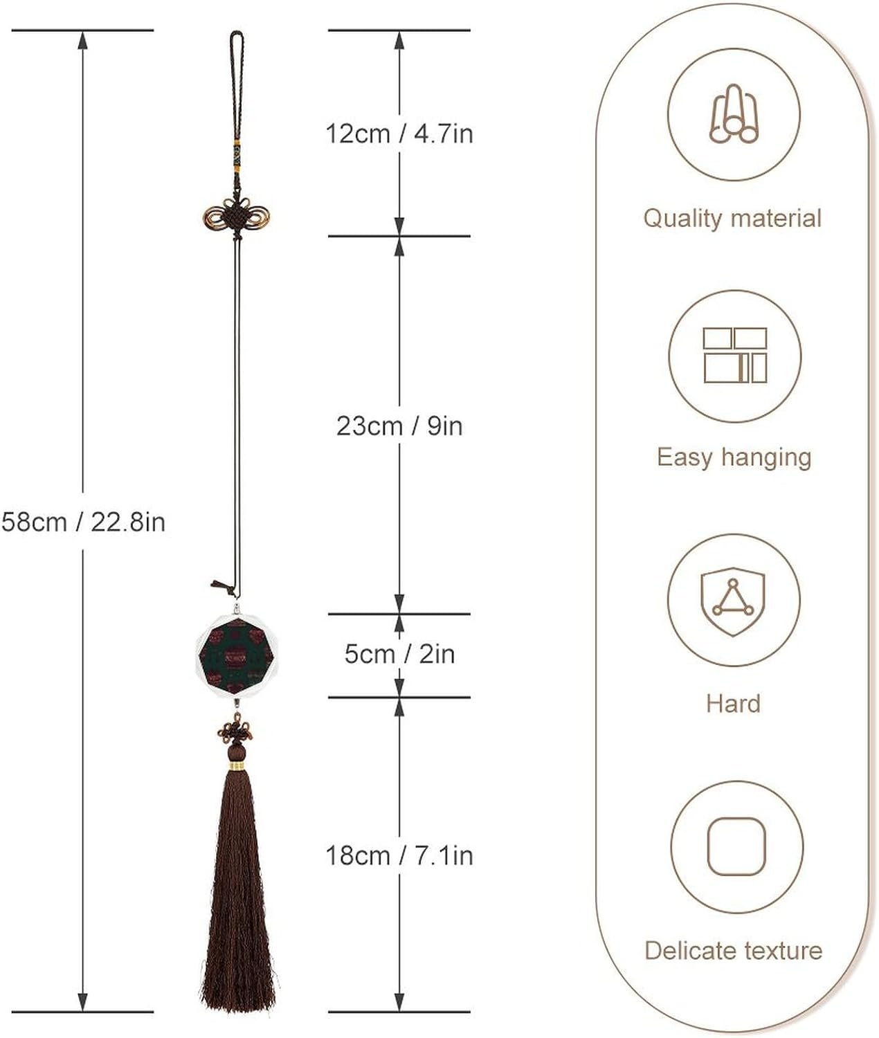Crystal Car Pendant Charms Hexagon Crystal Car Rear View Mirror Charms Gift Box Pattern Car Hanging Interior Ornament Pendant Car Accessories for Women Men Car Interior Decor image 2