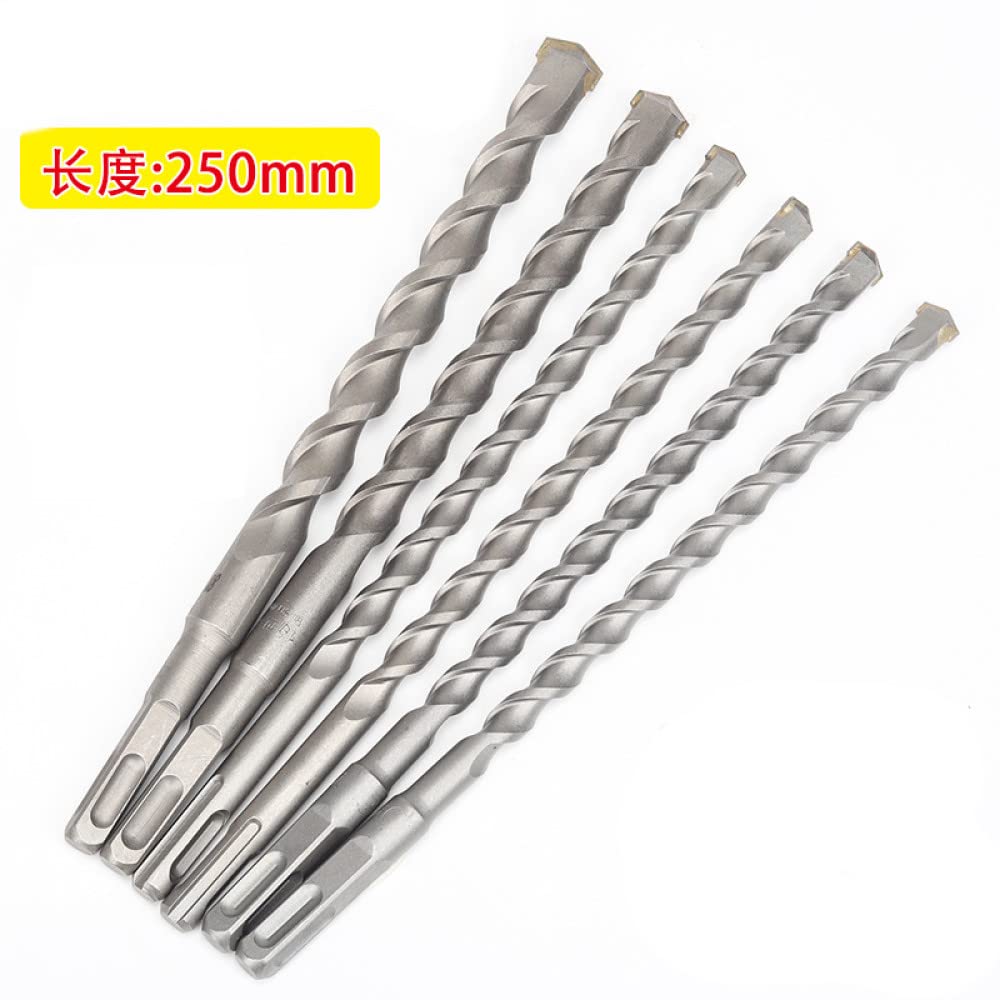 Set di punte per trapano da 1 pezzo, codolo dritto HSS extra lungo, diametro 2-6 mm, lunghezza 160-300 mm, punte elicoidali, kit di foratura per sega a tazza, 16 mm, 250 mm