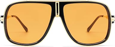 Retro Aviator Sunglasses for Women Men Oversized 70s 90s Square Womens Mens Sunnies AP3683