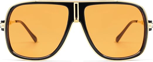 Retro Aviator Sunglasses for Women Men Oversized 70s 90s Square Womens Mens Sunnies AP3683