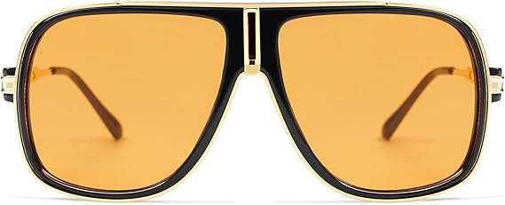 Retro Aviator Sunglasses for Women Men Oversized 70s 90s Square Womens Mens Sunnies AP3683