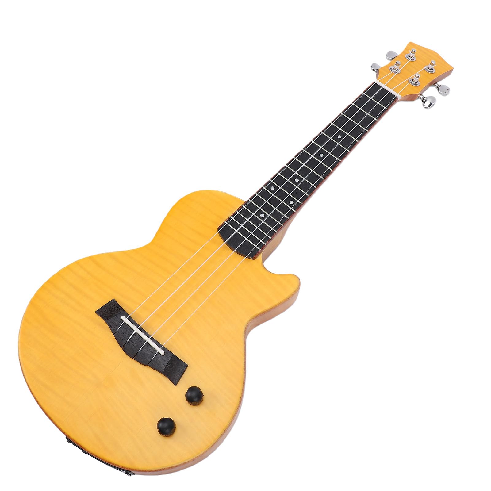 Keenso Ukulele Elettrico, Ukulele Bluetooth da 23 Pollici con Struttura in Legno di Okoume Ebano e Fibra di Carbonio, Batteria Incorporata da 600 MAh, Strumento Portatile in Legno per Adulti