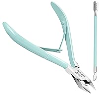 Vista 13 de Cortador de Cutículas Profesional de Acero Inoxidable Alicates de Cutículas con Cuchillas Afiladas y Doble Resorte Cortaúñas de Cutículas