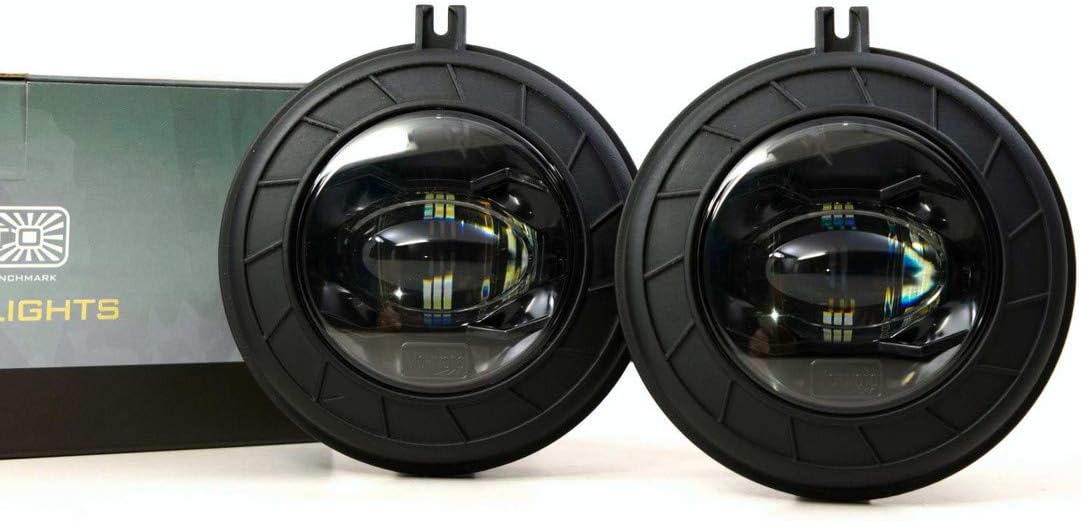 Morimoto XB LED Foglights, Type M2 Plug and Play Foglight Housing Upgrade, Fits Many Dodge/Jeep Models, DOT Approved Assembly with White LED Chips, UV Resistant, 10 Year Warranty (1x ‎ LF610-S)
