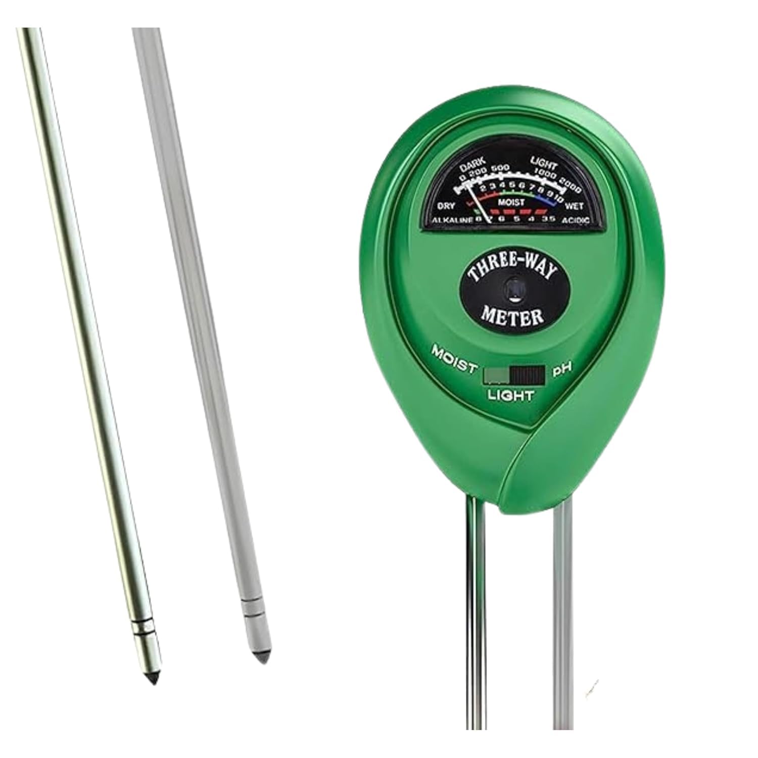 Doctor Le Parco Soil pH Meter 3-in-1 Soil Test Kit | for Moisture, Light & pH | Gardening Tools for Lawn, Farm, Plants & Herbs | Indoor & Outdoor Soil Tester for Agriculture with High Accuracy