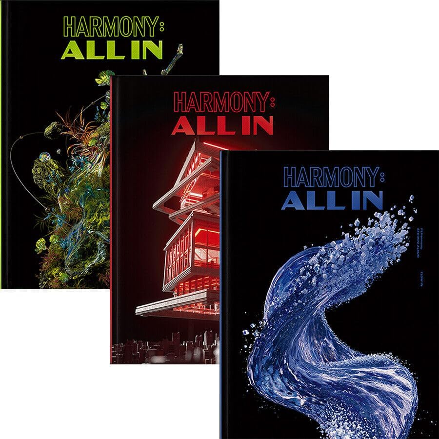 P1HARMONY HARMONY ALL IN 6th Mini Album ( ALL IN + BUMP IN + FLOW IN - 3 Ver Set. +3 First Press Folded Poster ) K-POP SEALED