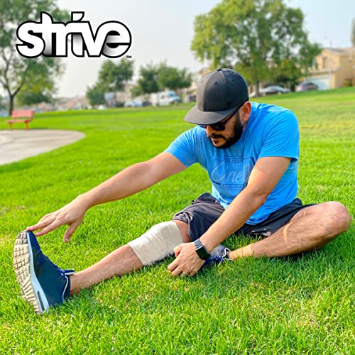 Strive Compression 2.5"X60" Therapy Wrap For Wrist, Arm, Leg, Ankle, Elbow, Enhances Blood Flow, Reduces Swelling, Accelerates Healing, Black, Made In The Usa #TOP4