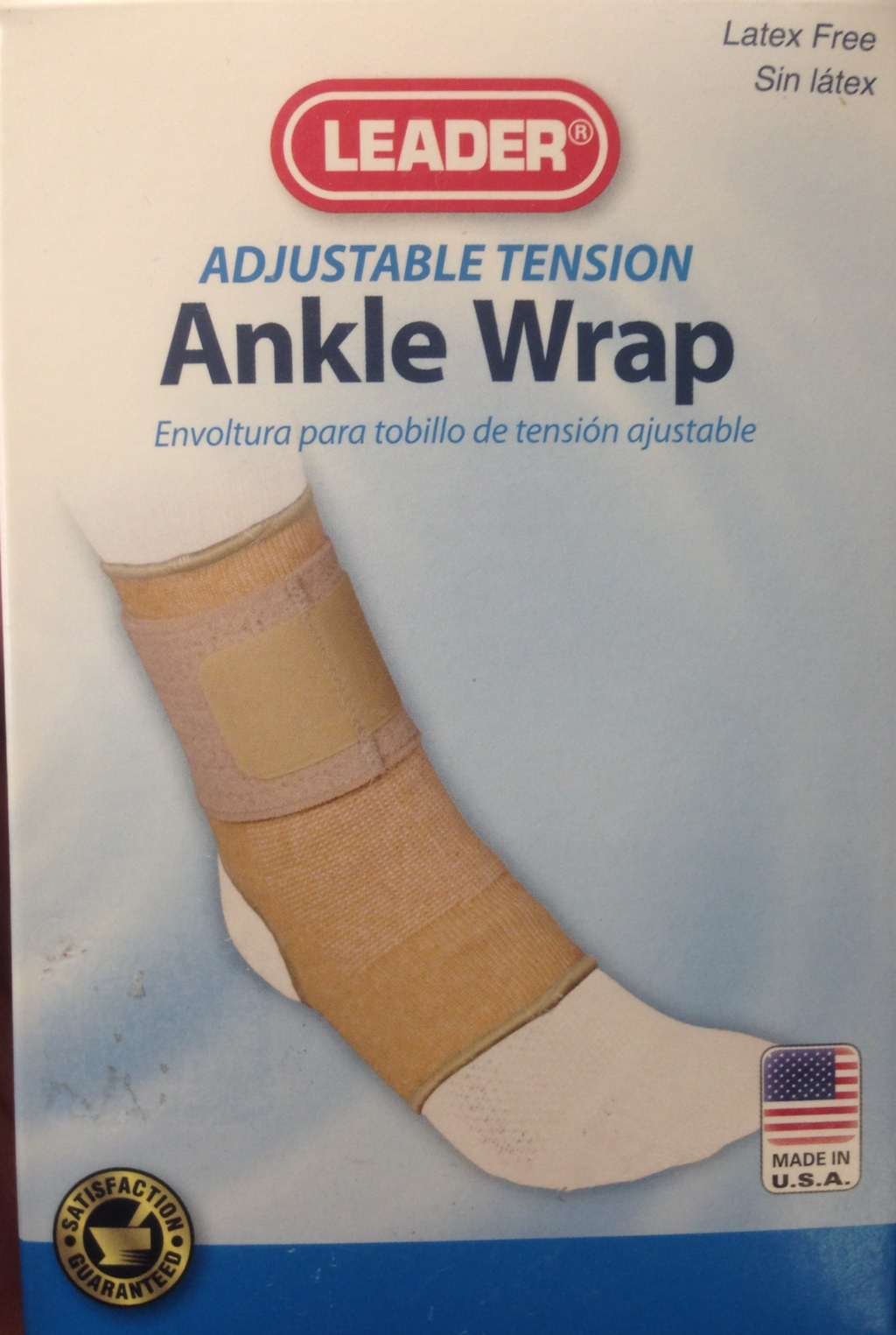 (Large (23cm - 25cm ), beige) - Leader Ankle Wrap Large.