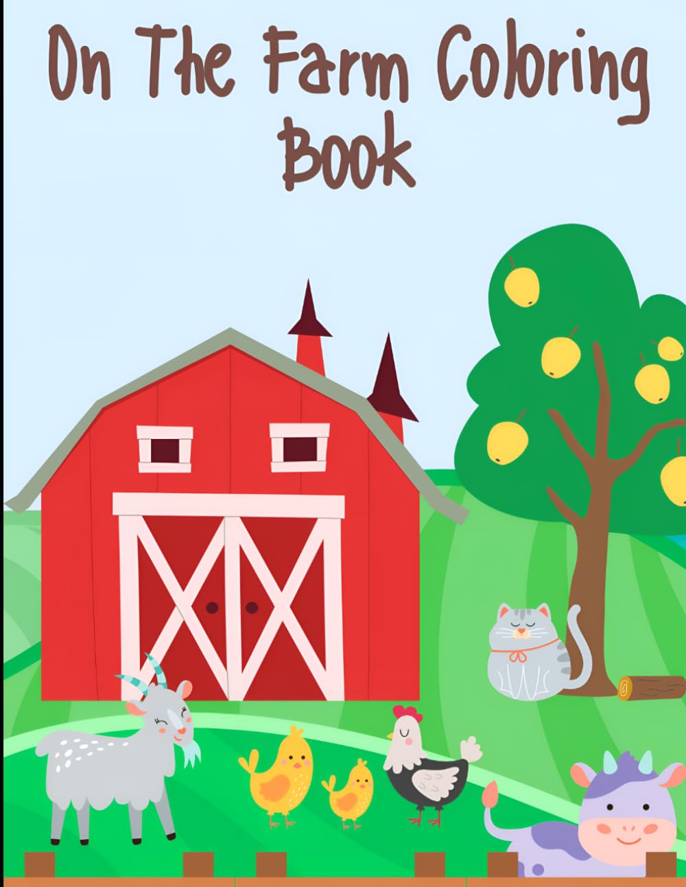 On the Farm Coloring Book: farm coloring book