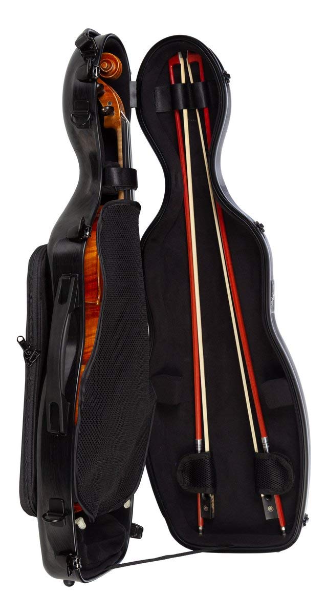 Custodia per violino Fiberglass Steel Effect 4/4 black M-Case