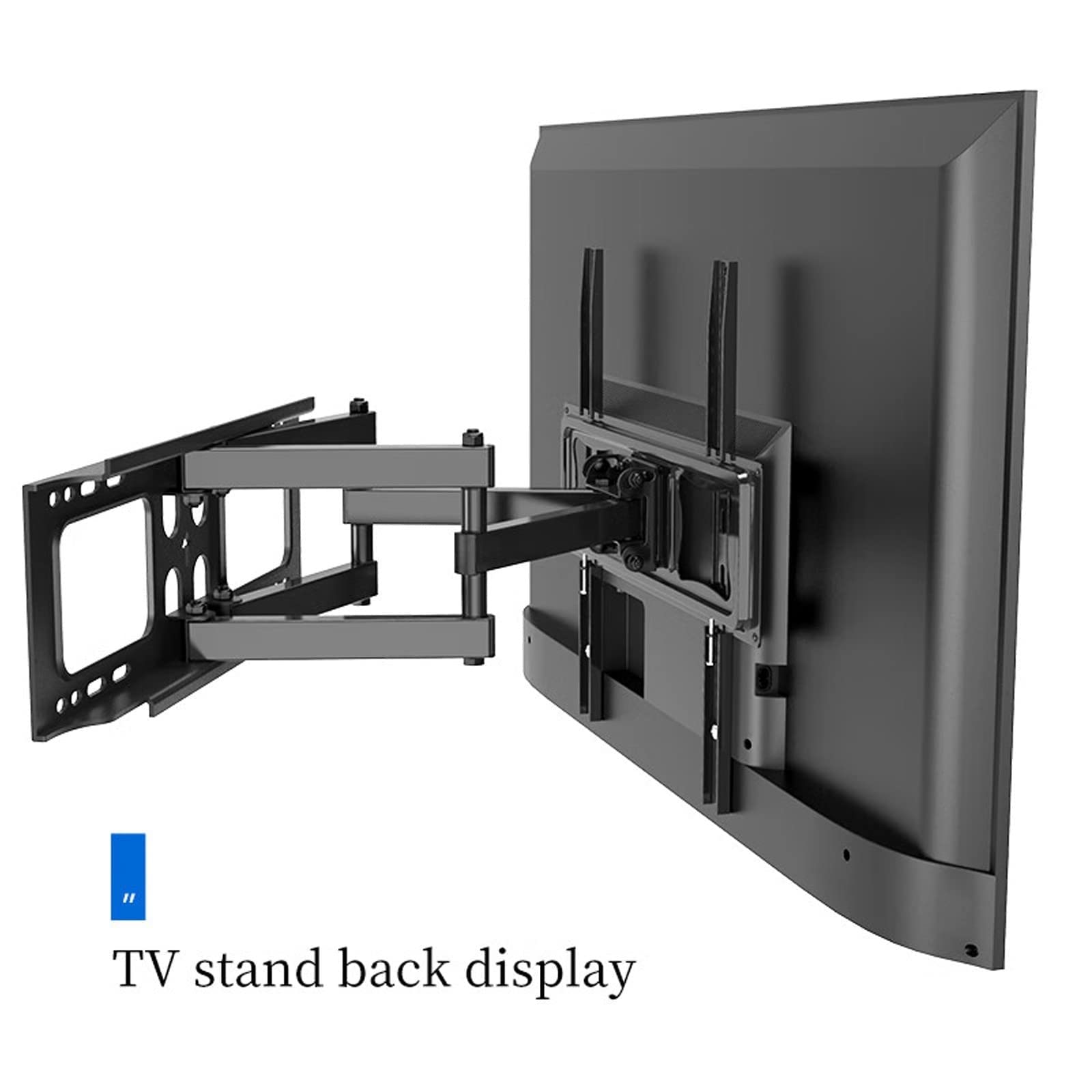Staffa Telescopica per Montaggio a Parete TV - con Estensione Girevole Snodabile Staffa di Montaggio TV Inclinabile, Max VESA 400x400mm Supporta Fino a 40kg