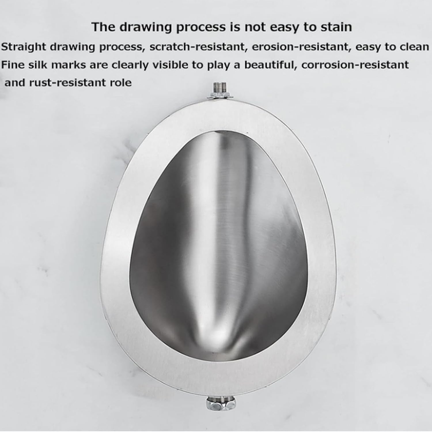 Urinal, High-Efficiency Flushing Adult Stainless Steel Urinal, Automatic Induction Wall-Mounted Urinal with Flush Valve, Used in Shopping Ma