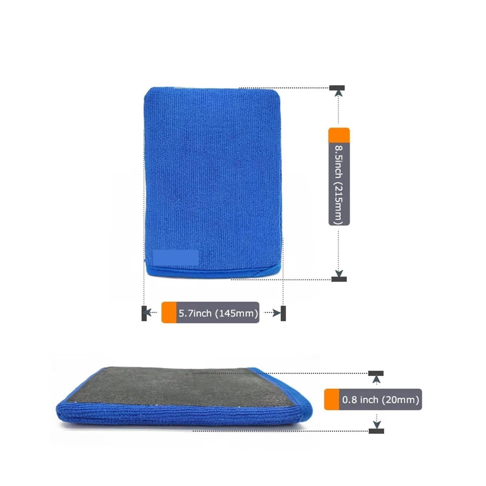 Clay Mitt Bar Wash, Eraser Car Glove | Entfernt Schmutz von Ihrem Lack, Glas, Rädern und mehr(Grey 1pc)