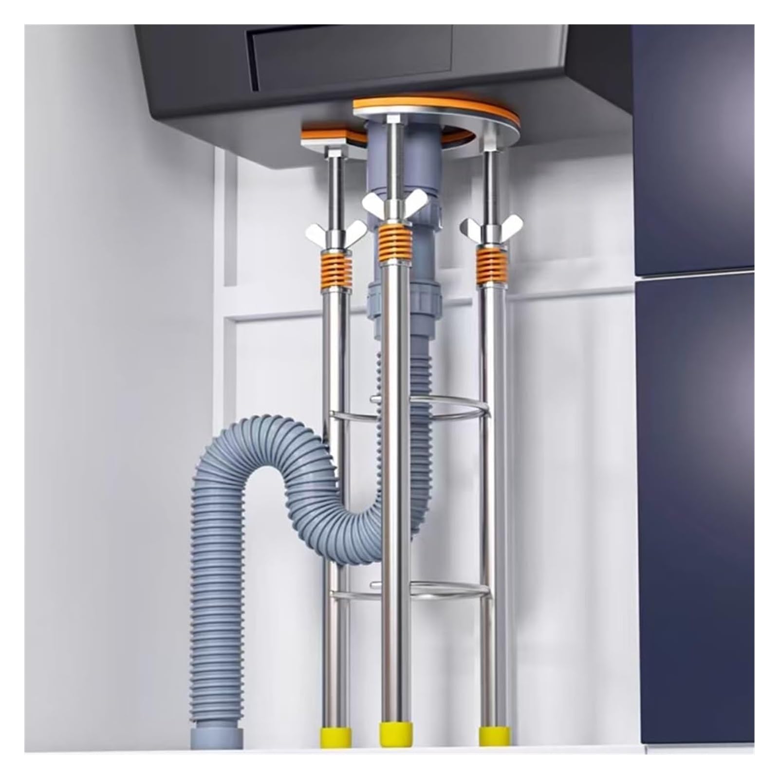 Soporte ajustable para lavabo bajo encimera ideal para renovar el baño