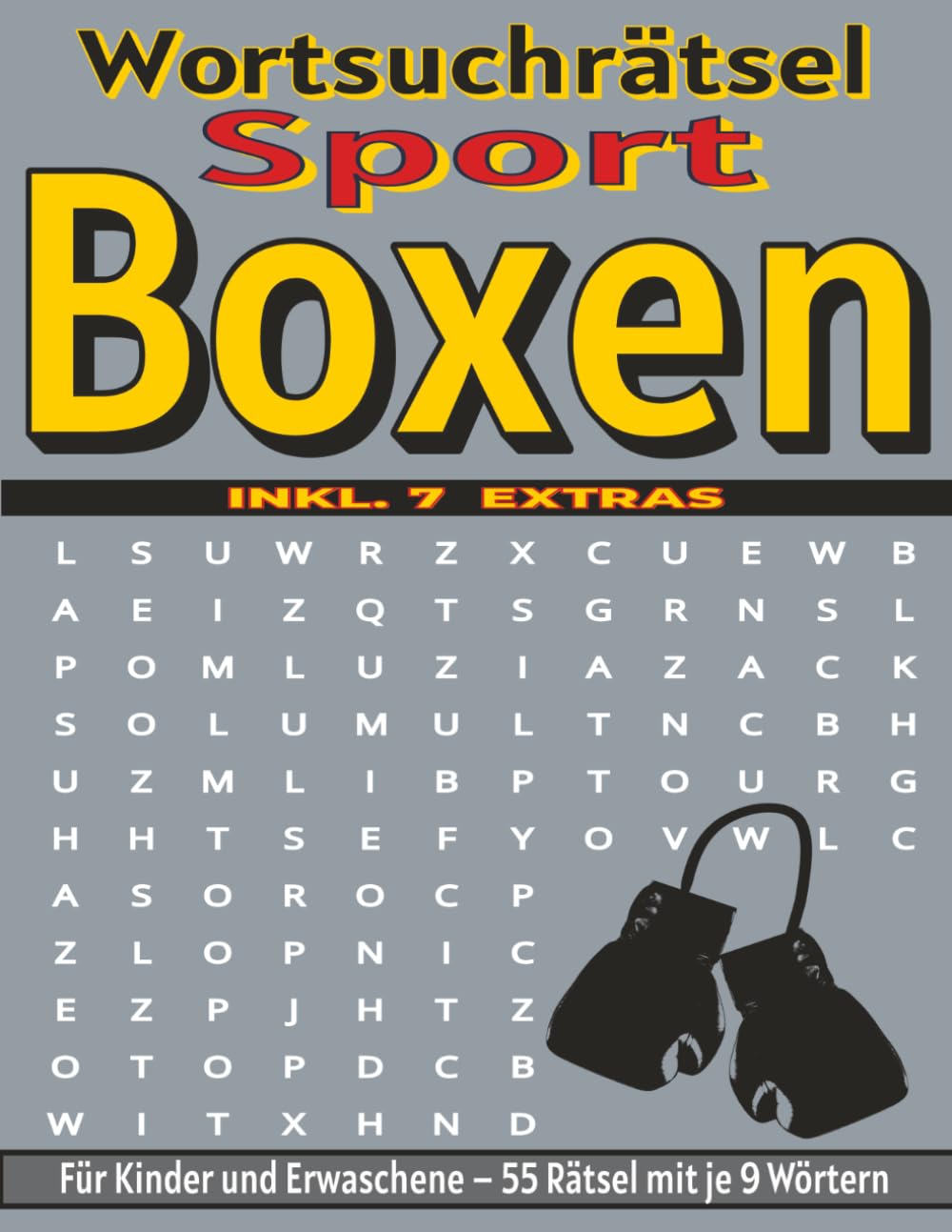 Boxen – Wortsuchrätsel: Bildschirmfreier Rätselspaß für Geist, Konzentration und Entspannung (Wortsuchrätsel – Sport)