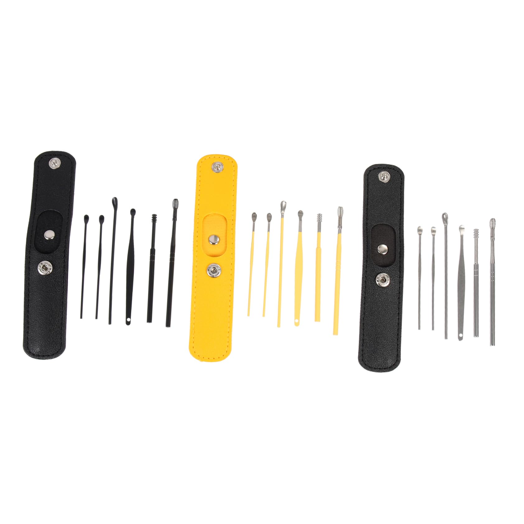Beaupretty 3sets Earwax Remover Kit Portable Ear Cleaning Tools Storage Bag Professional Ear Care