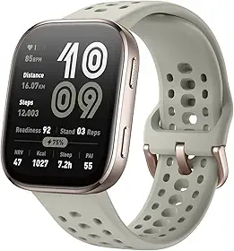 Amazfit Bip 6 Smart Watch 46 mm, bateria de 14 dias, tela AMOLED de 1,97 polegadas, resistência à água 5 ATM, GPS e mapas gratuitos, IA, chamada via Bluetooth, mais de 140 modos de treino (Stone)