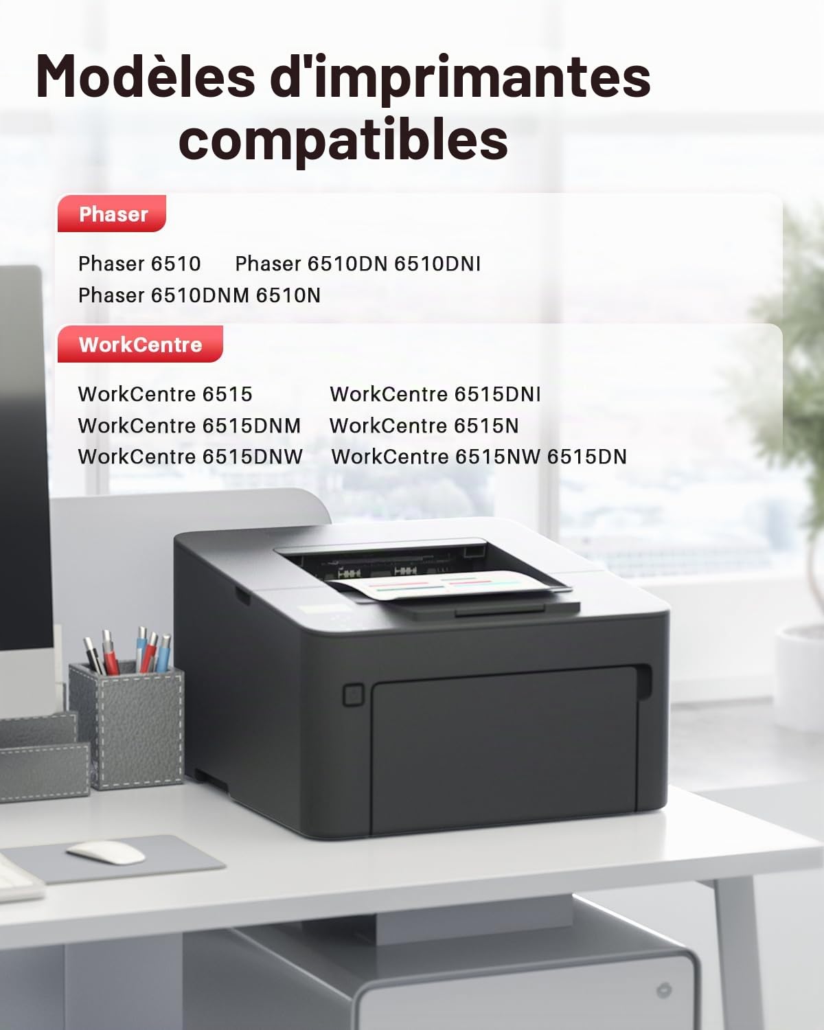 Cartouche de Toner pour Xerox Phaser 6510