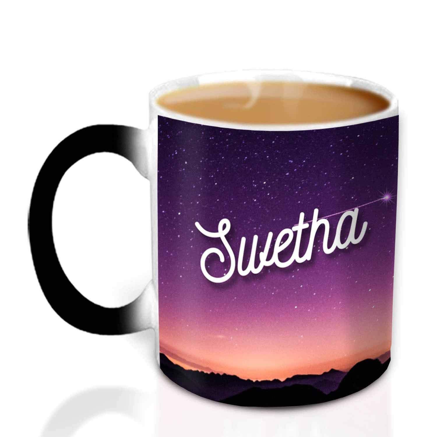 Hot Muggs® You're the Magic… Swetha Magic Mug Personalised Name Ceramic, 315ml, 1 Unit