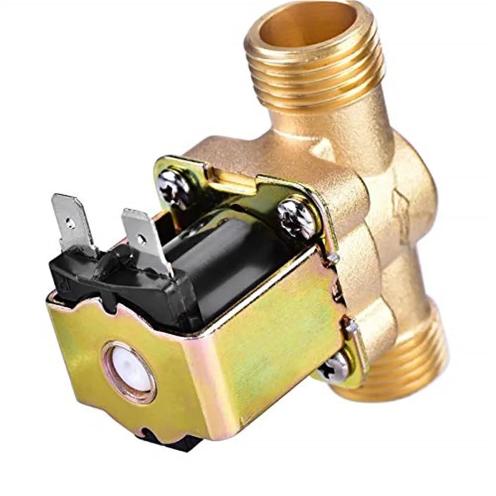 G1/2 cala mosiądz elektryczny zawór magnetyczny N/C 12 V 24 V 220 V G3/4 cala przełącznik przepływu wlotu wody 1 szt. (3/4", 220 V)