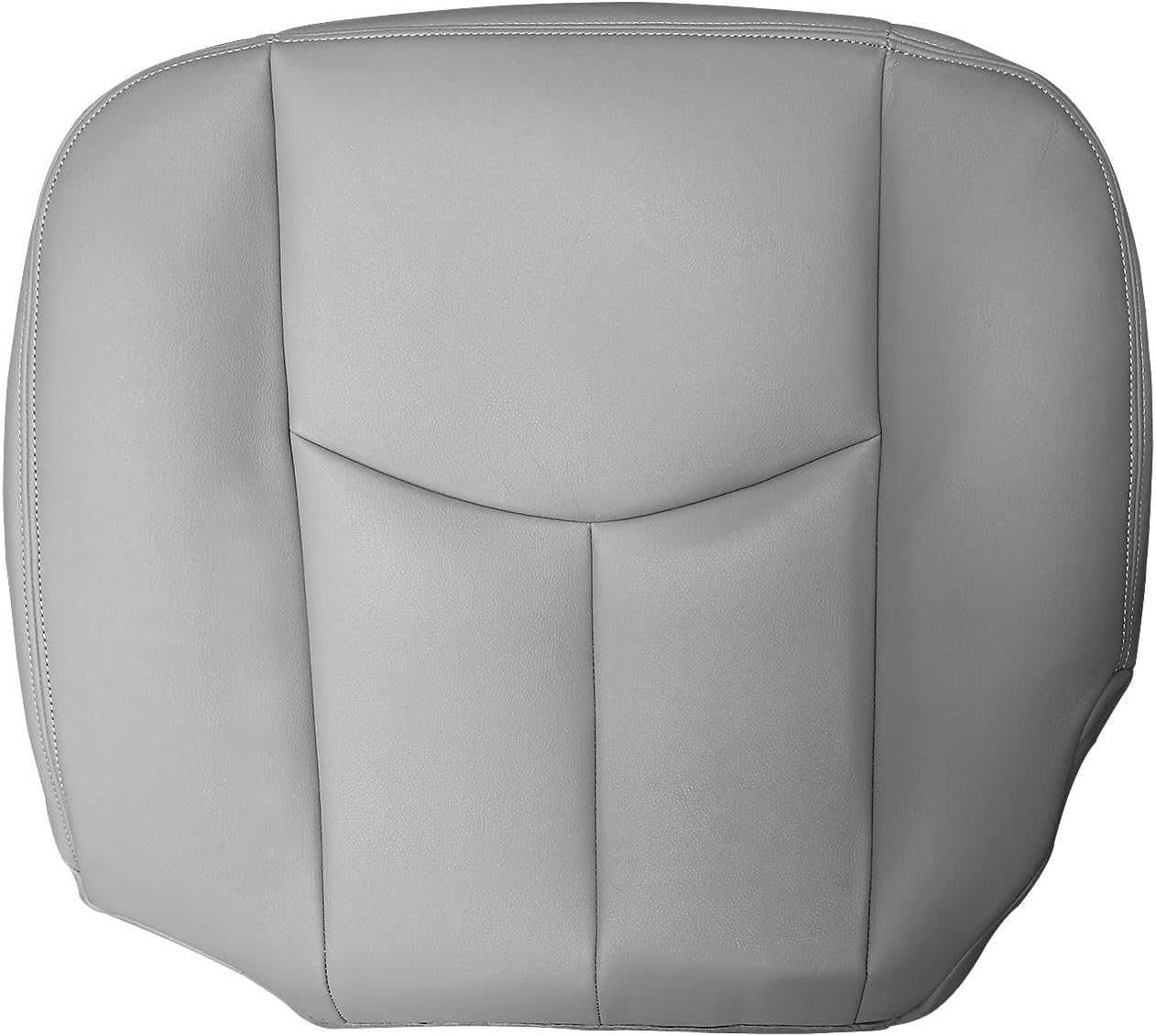 Driver and Passanger Side Bottom Seat Cover #922 Gray Leather Fit for Chevy for GMC-Model Tahoe Suburban Avalanche Yukon Silverado Yukon XL Sierra 2003-2006