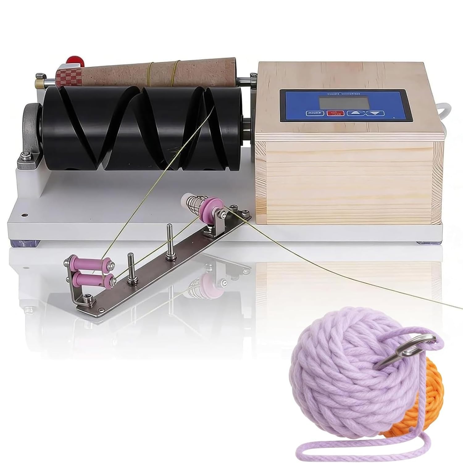 Bobineuse Électrique, Bobineuse À Cône, Avec Fonctions De Torsion Et De Minuterie, Équipée D'une Vis De Butée Et De Bobines, Pour Le Bobinage De Laine, Le Crochet Et Le Tricot, Destinée Aux Amateurs