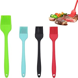 Mlopyuti Basting Brush Set Oil Brush Heat Resistant Pastry Baking Brush for Kitchen Cooking Baste Pastries Cakes Meat Dess...