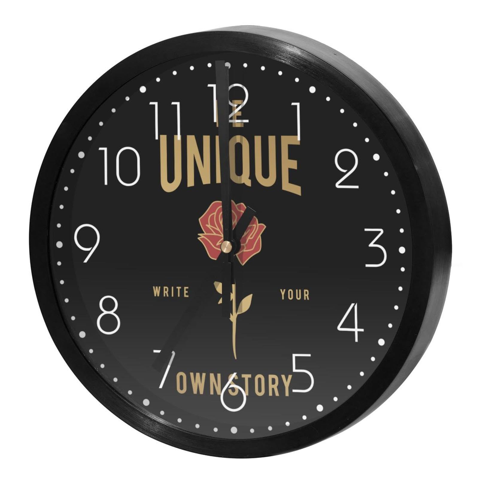 Horloge murale silencieuse à quartz idéale pour la cuisine et les pièces à vivre