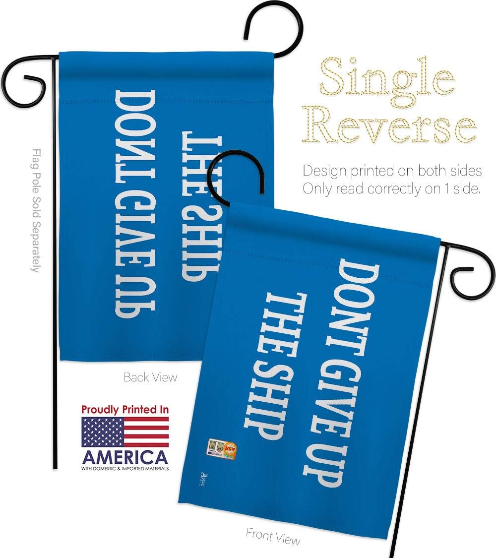 Commodore Perry Garden Flag Set Wall Holder Americana US Historic July Memorial Veteran Independence United State American Small Decorative Gift Yard House Banner Made In USA 13 X 18.5