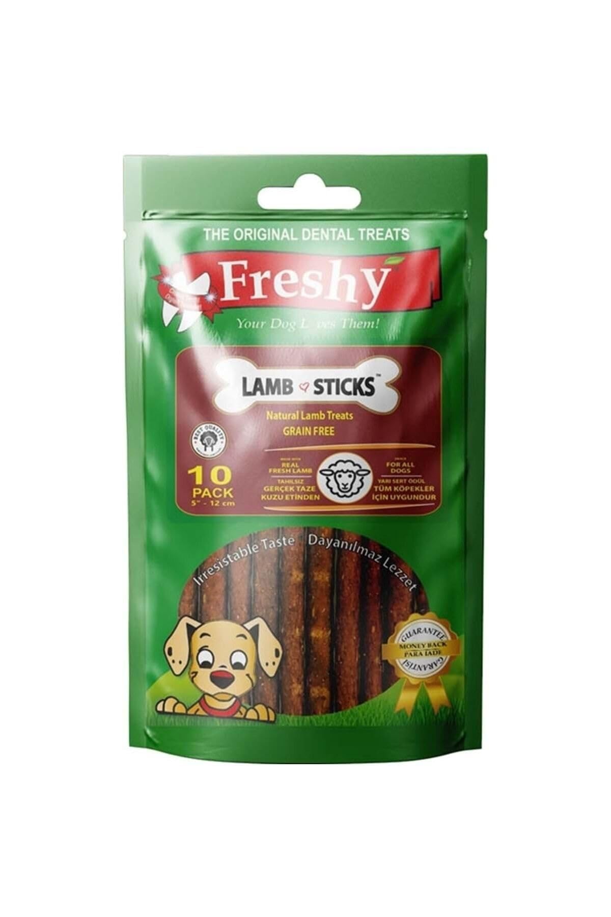 Freshy Lamb Sticks Kuzulu Çubuk Köpek Ödülü 10 Adet 100 Gr