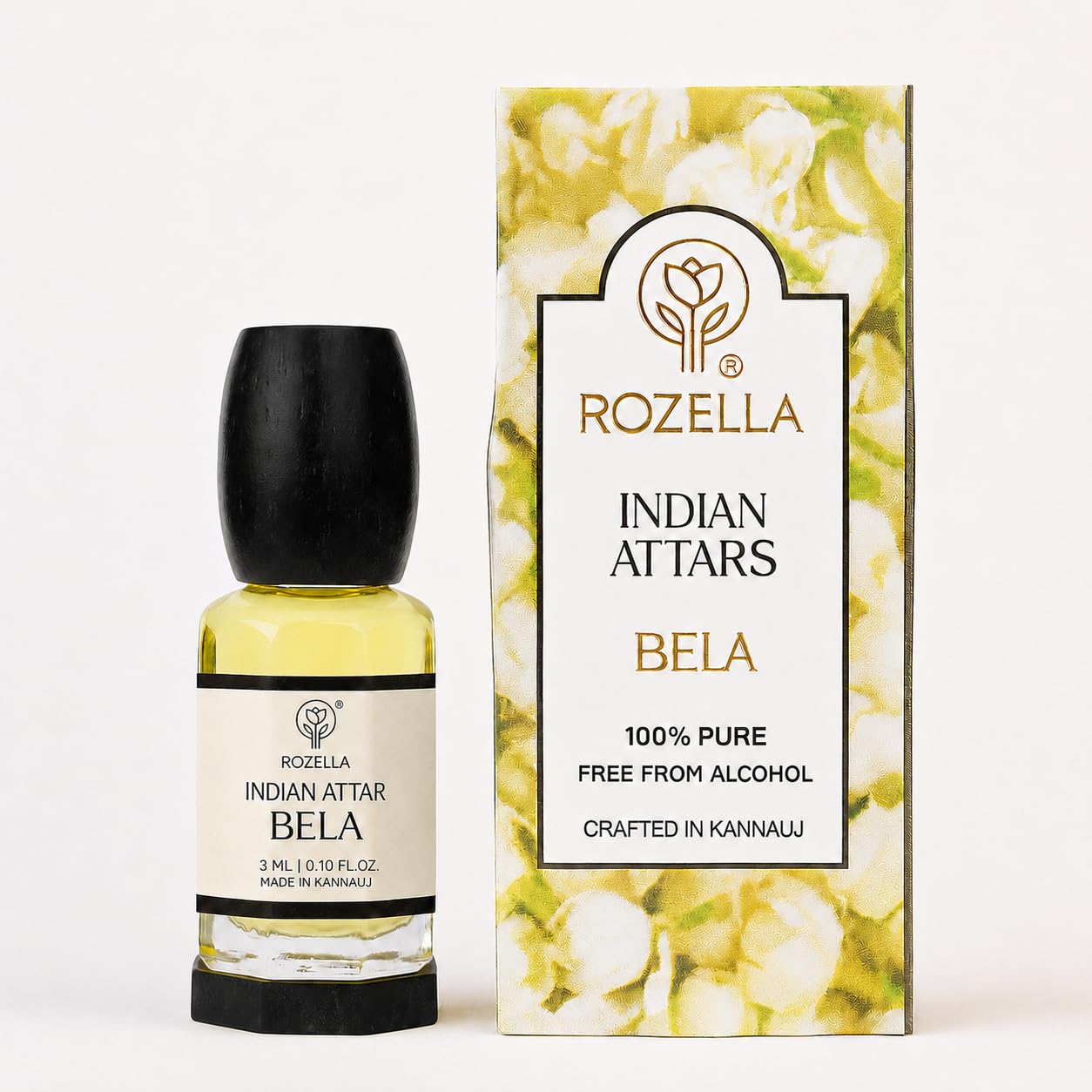 ROZELLA Bela Mogra Authentic Attar for Men and Women | Floral Aroma Concentrated Perfume Oil | Traditional Fragrance Blend | Non Alcoholic Long Lasting Scent Roll On Perfume Attar | 3 ml-image-41