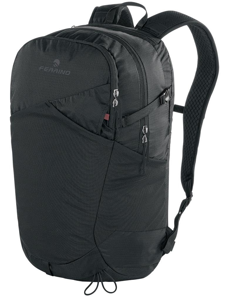 Ferrino post 25 75269 QCC color negro mochila de dos compartimentos multifuncional, cómoda y organizada ideal para el trabajo, viajes y uso diario. 25, Negro , 25