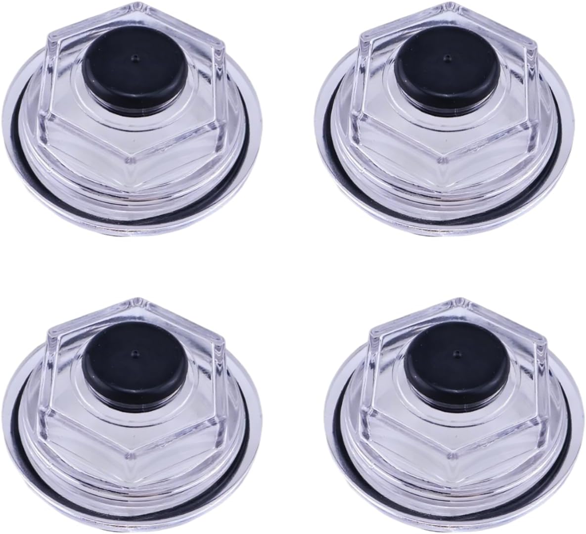 4PCS Oil Bath Dust Caps K71-148-00 Compatible with Dexter | 9K (AFTER 10-1-89) & 10K & 12K & 15K Axles 4.0" Thread Trailer Axle Plastic Cap