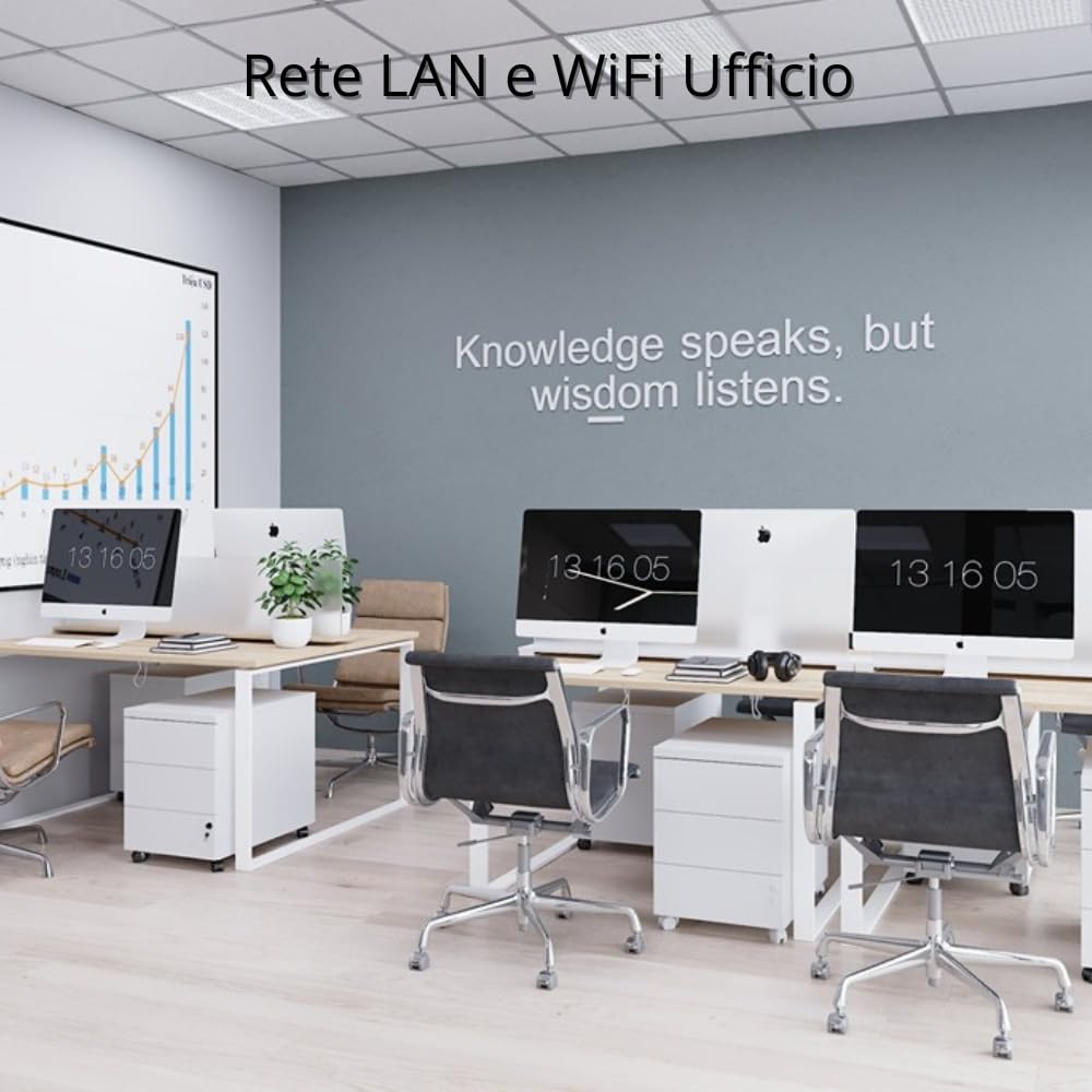Cavo Rete LAN Schermato F/UTP Sezione 24AWG 4 Coppie Twistate Impianti Informatica e Trasmissioni Dati Resistente (Cat 6, Metri 300)