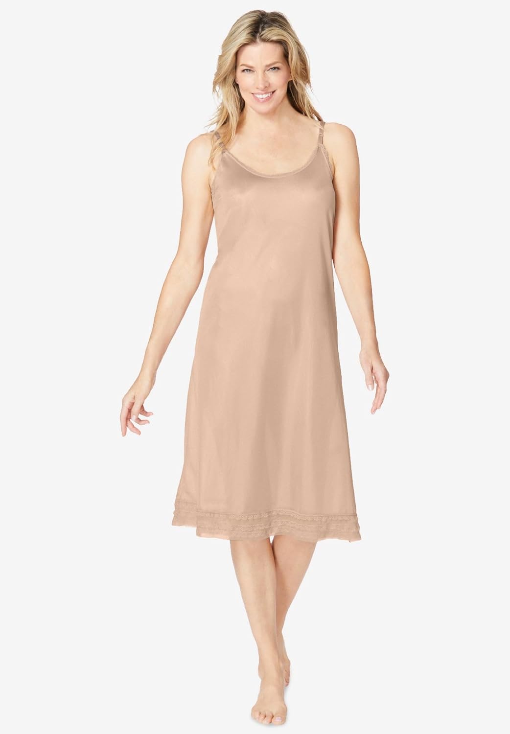 Comfort Choice Plus Size Full Slip Snip-To-Fit