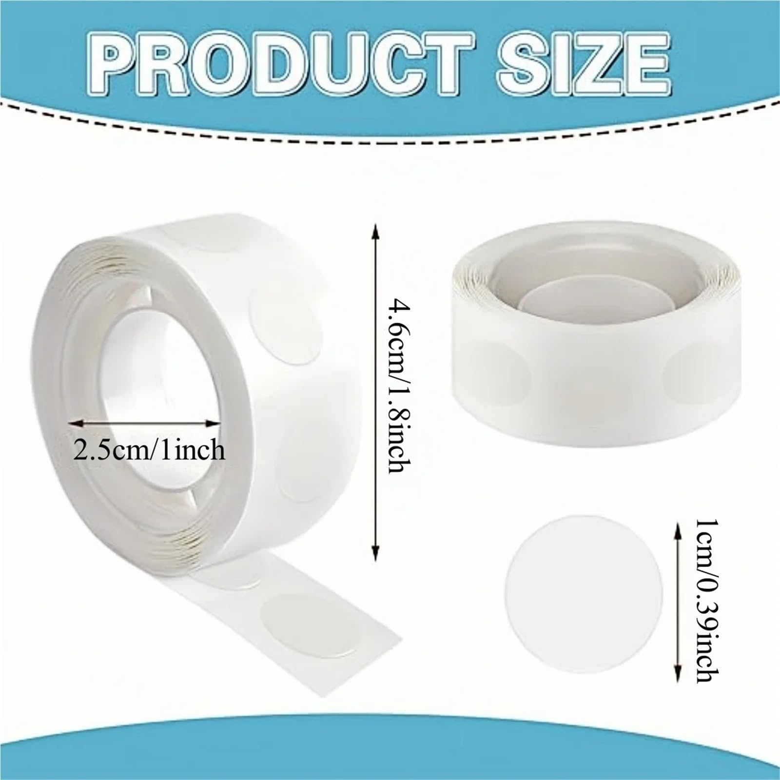 Doppelseitige Klebepunkte, transparent, abnehmbarer Ballon-Klebeband, for DIY-Handwerk, Hochzeit, Geburtstag, Party-Dekoration