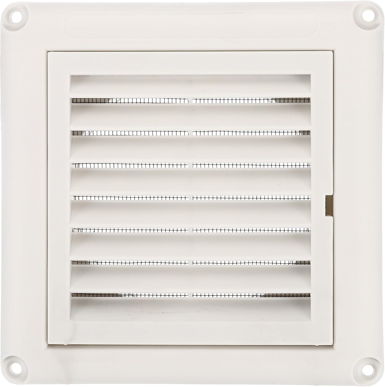 PATIKIL 5 Inch Dryer Vent Cover, Exterior Wall Exhaust Vent Air Grille Louvered Screen Mesh ABS Plastic for HVAC Kitchen Bathroom Outdoor