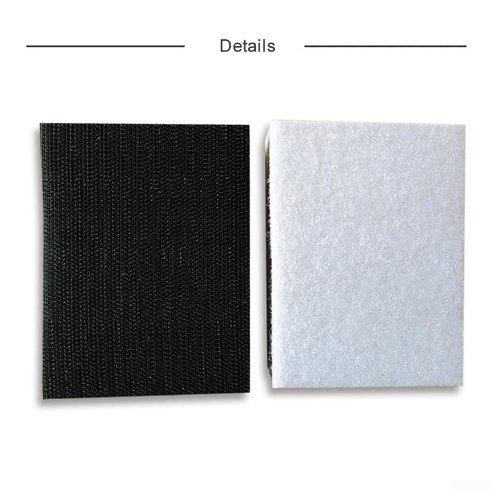 Cuscinetto di interfaccia in spugna morbida 75 x 100 mm, gancio rettangolare e loop per levigatrice, disco in schiuma per levigatura dei contorni e riduzione delle vibrazioni