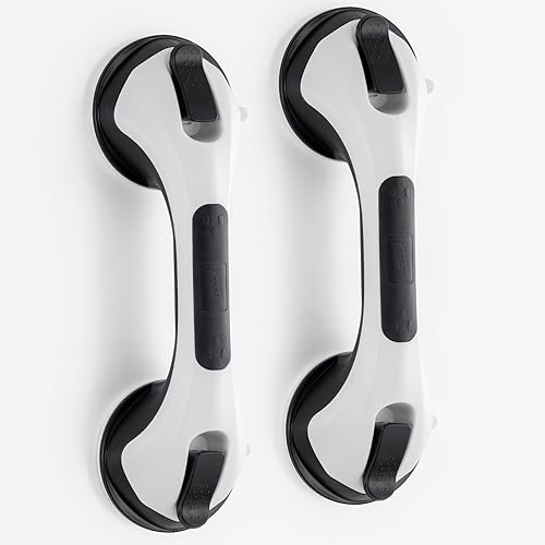 Miniatura 17 de TAILI - Barras de sujeción para la bañera y la ducha con ventosa, paquete de 2 unidades, resistente, removible, sin taladro, impermeable, seguridad